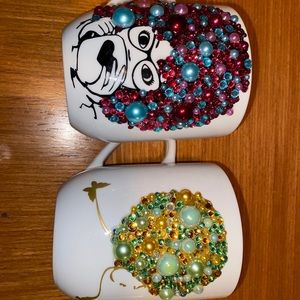 Custom bling mugs